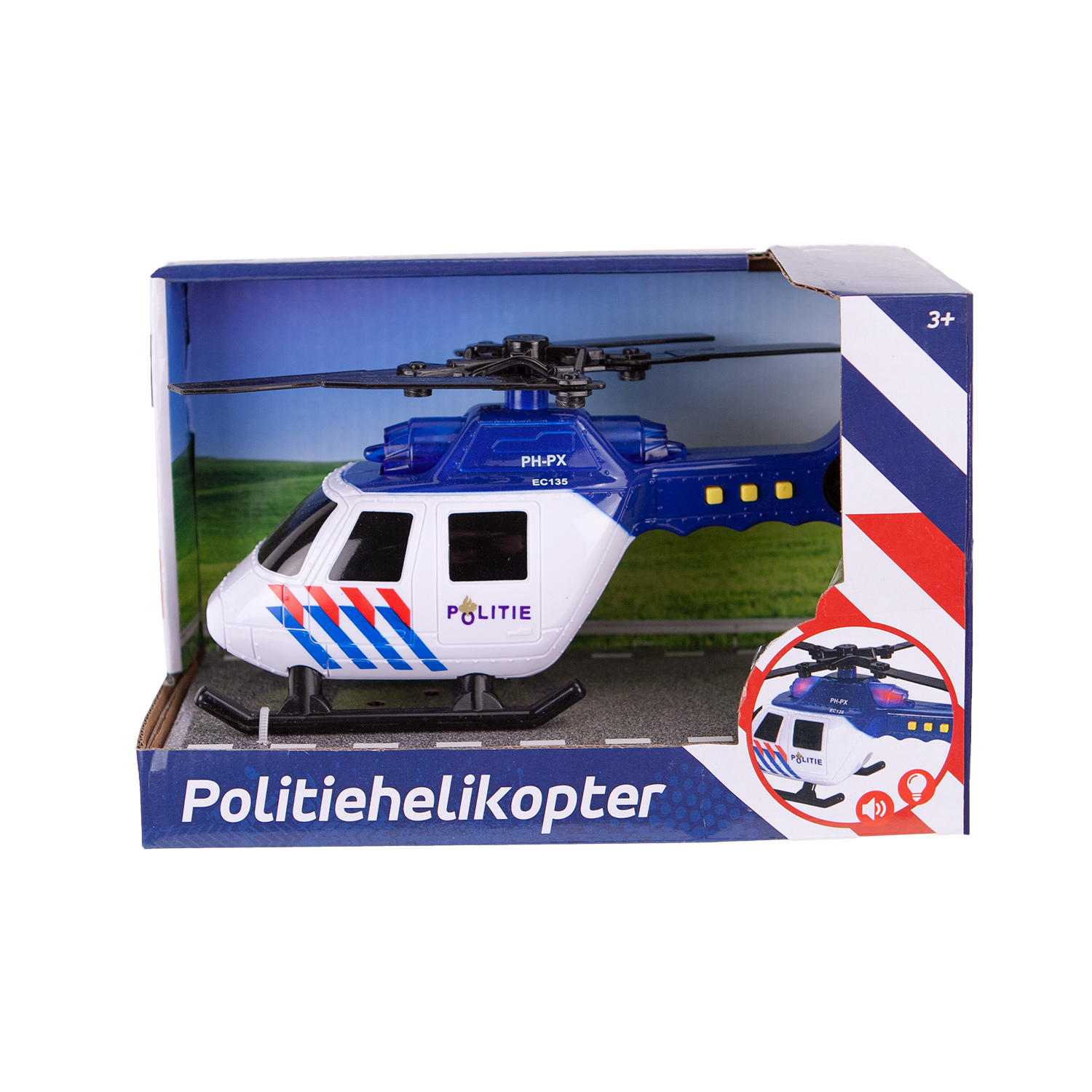 HELICOPTER POLITIE LICHT+GELUID