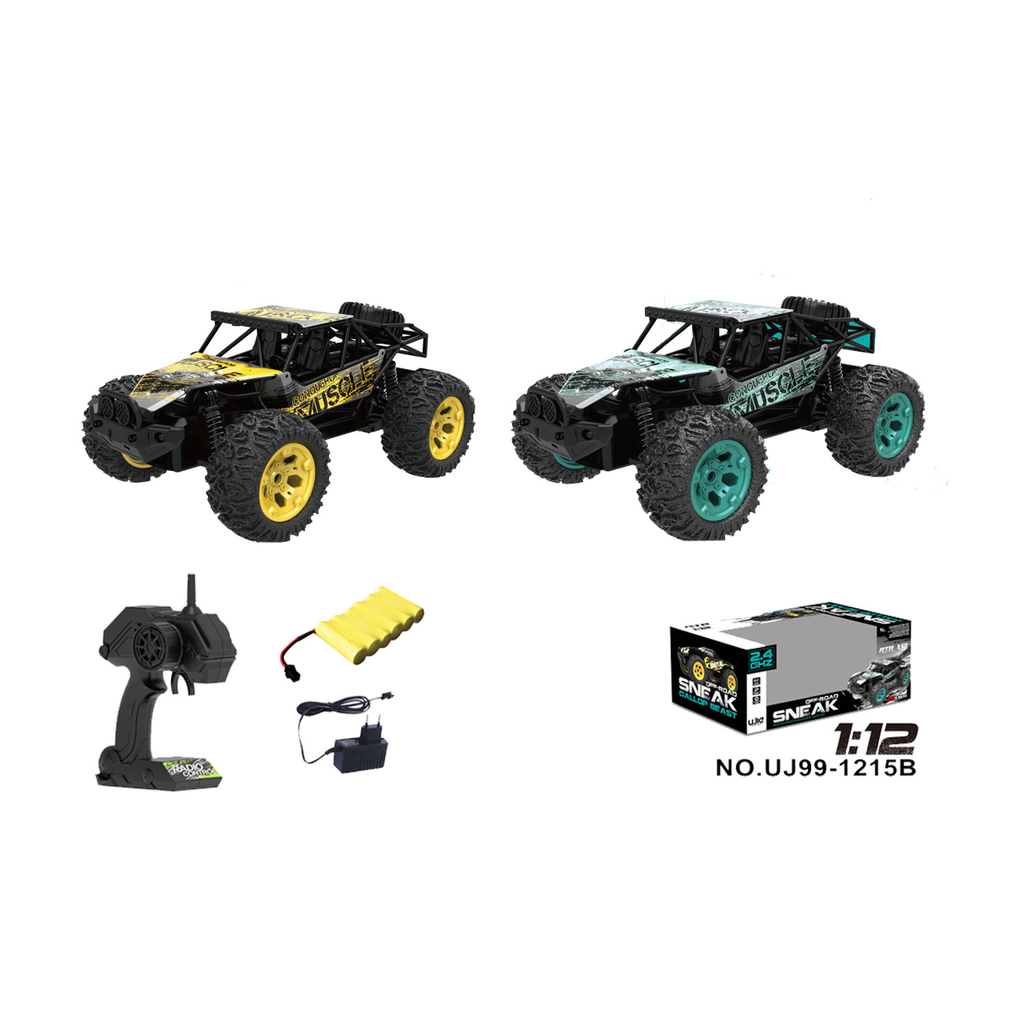 R/C AUTO 1:12 OFF-ROAD 2 ASS RADIOGRAFIS