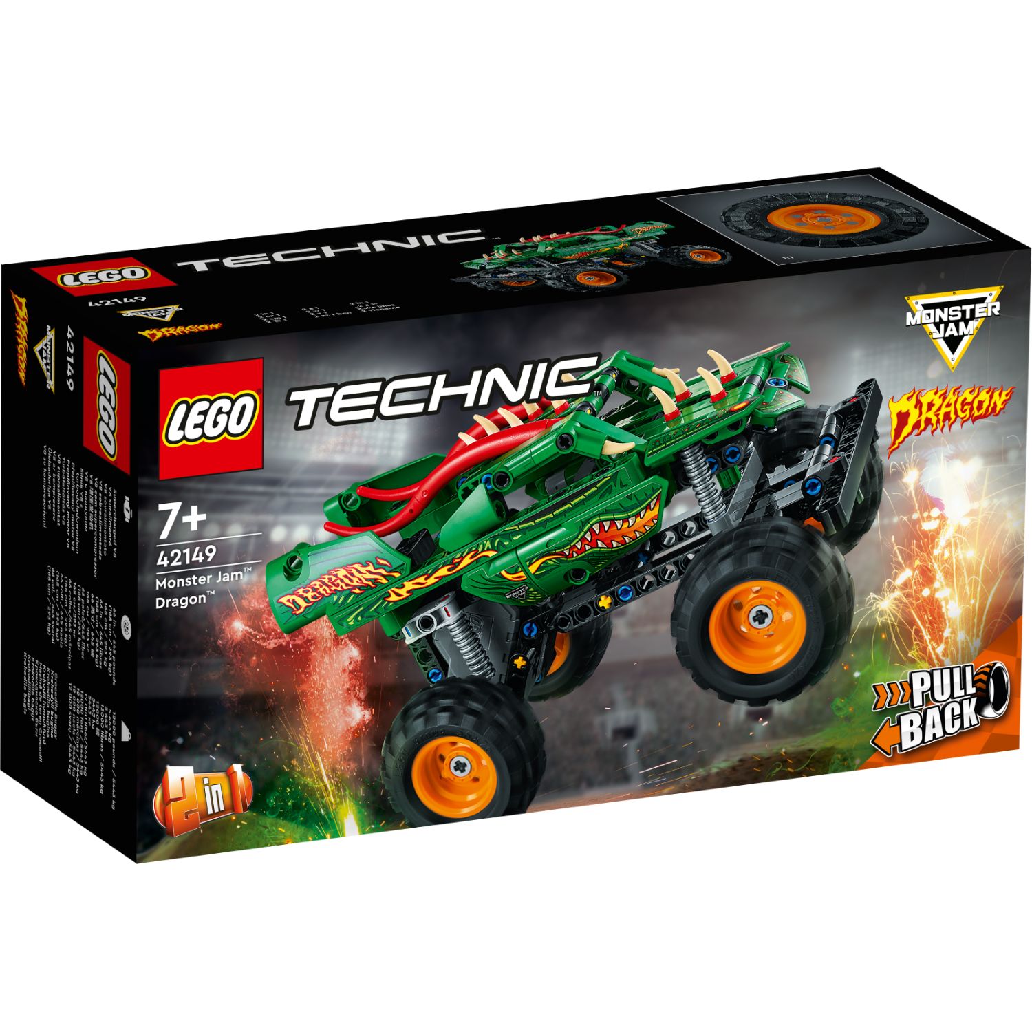 LEGO TECHNIC 42149 MONSTER JAM DRAGON - 411 2149 - 530560