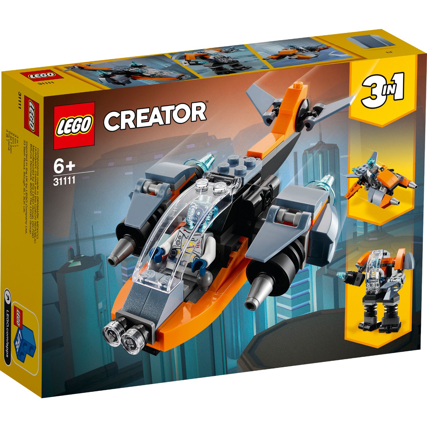 LEGO CREATOR 31111 CYBERDRONE