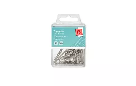 SOHO PAPERCLIPS 30 ST ZILVER GROOT - 8713261800433 - 228631